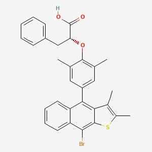 molecular formula C31H27BrO3S B1671058 厄替普他非 CAS No. 251303-04-5