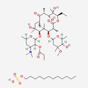 B1671067 Erythromycin estolate CAS No. 3521-62-8
