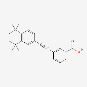 B1671071 3-[2-(5,5,8,8-Tetramethyl-6,7-dihydronaphthalen-2-yl)ethynyl]benzoic acid CAS No. 1010694-08-2