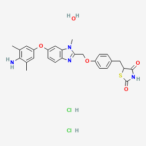 B1671119 Efatutazone dihydrochloride monohydrate CAS No. 1048002-36-3