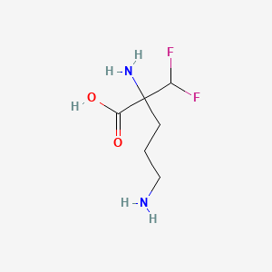 molecular formula C6H12F2N2O2 B1671129 依氟鸟氨酸 CAS No. 70052-12-9
