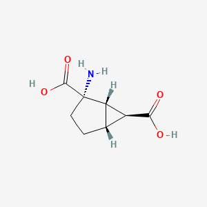 molecular formula C8H11NO4 B1671142 (1S,2S,5R,6S)-2-氨基双环[3.1.0]己烷-2,6-二羧酸 CAS No. 176199-48-7