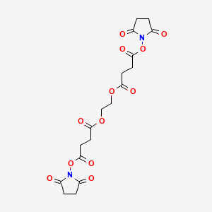 molecular formula C18H20N2O12 B1671143 乙二醇双(琥珀酰亚胺琥珀酸酯) CAS No. 70539-42-3