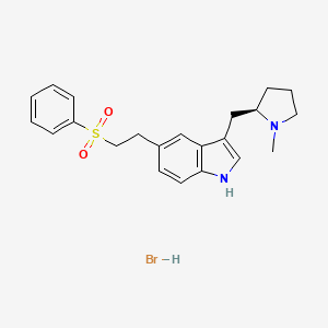 molecular formula C22H27BrN2O2S B1671170 Eletriptan hydrobromide CAS No. 177834-92-3