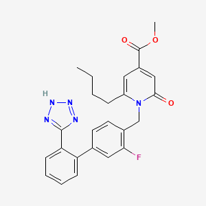 molecular formula C25H24FN5O3 B1671201 恩布沙坦 CAS No. 156001-18-2