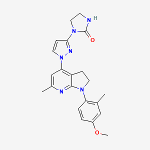 molecular formula C22H24N6O2 B1671217 依米西丰 CAS No. 786701-13-1