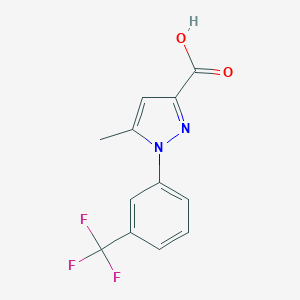 molecular formula C12H9F3N2O2 B167124 5-甲基-1-(3-三氟甲基苯基)-1H-吡唑-3-羧酸 CAS No. 126067-60-5