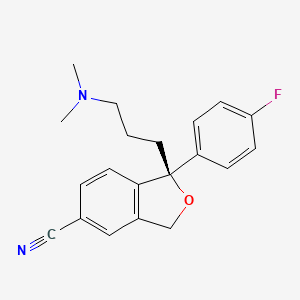 molecular formula C19H18FN2O B1671245 艾司西酞普兰 CAS No. 128196-01-0