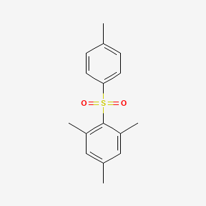 molecular formula C16H18O2S B1671251 1,3,5-Trimethyl-2-(4-methylphenyl)sulfonylbenzene CAS No. 5184-64-5