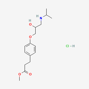 molecular formula C16H26ClNO4 B1671257 盐酸埃斯莫洛尔 CAS No. 81161-17-3