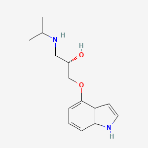 molecular formula C14H20N2O2 B1671263 (S)-(-)-平多洛尔 CAS No. 26328-11-0