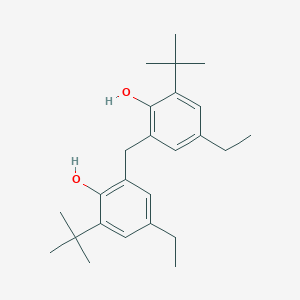 molecular formula C25H36O2 B167127 2,2'-亚甲基双(4-乙基-6-叔丁基苯酚) CAS No. 88-24-4
