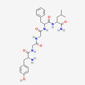 molecular formula C28H38N6O6 B1671295 亮氨酸脑啡肽酰胺 CAS No. 60117-24-0