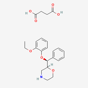 molecular formula C23H29NO7 B1671303 艾司布替林琥珀酸酯 CAS No. 635724-55-9