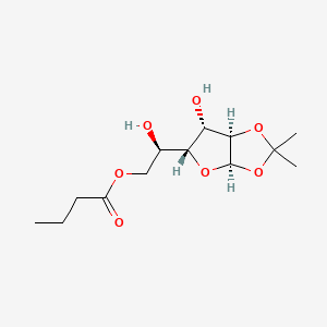 molecular formula C13H22O7 B1671306 Monoacetone glucose 6-butyrate CAS No. 125161-48-0