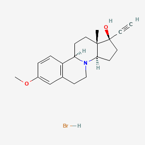 molecular formula C20H26BrNO2 B1671317 Estrazinol hydrobromide CAS No. 15179-97-2