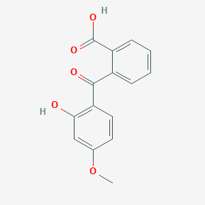 molecular formula C15H12O5 B167133 2-(2-羟基-4-甲氧基苯甲酰)苯甲酸 CAS No. 4756-45-0