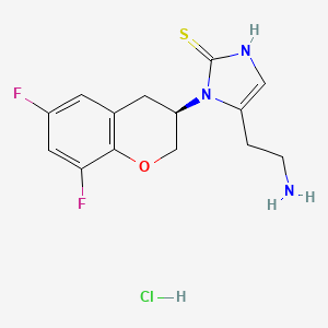 (R)-5-(2-aminoethyl)-1-(6,8-difluorochroman-3-yl)-1,3-dihydroimidazole-2-thione hydrochloride