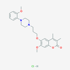 molecular formula C26H33ClN2O5 B1671349 Anseculin hydrochloride 