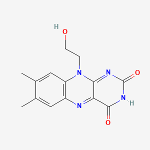 B1671394 Ethanol lumiflavine CAS No. 3180-56-1