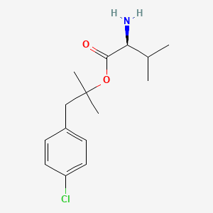 B1671417 2-(4-Chlorophenyl)-1,1-dimethylethyl 2-amino-3-methylbutanoate CAS No. 120493-42-7