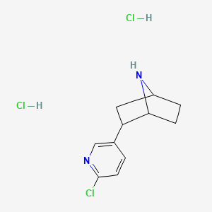 molecular formula C11H15Cl3N2 B1671479 (+)-去甲巴替丁二盐酸盐 CAS No. 166374-43-2