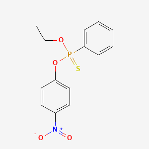 B1671537 O-Ethyl O-(4-nitrophenyl) phenylphosphonothioate CAS No. 2104-64-5