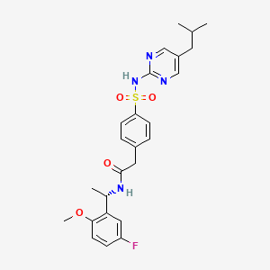 molecular formula C25H29FN4O4S B1671585 Gliflumide CAS No. 35273-88-2