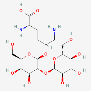 B1671603 Glucosylgalactosyl hydroxylysine CAS No. 32448-35-4
