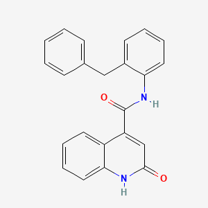 B1671604 N-(2-benzylphenyl)-2-oxo-1,2-dihydroquinoline-4-carboxamide CAS No. 792957-74-5