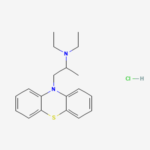 molecular formula C19H25ClN2S B1671621 盐酸乙丙嗪 CAS No. 1094-08-2