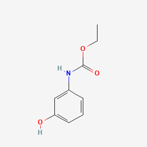 molecular formula C9H11NO3 B1671633 碳酸乙烯（3-羟苯基）酯 CAS No. 7159-96-8