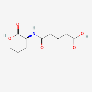 molecular formula C11H19NO5 B1671669 戊二酰亮氨酸 CAS No. 124397-74-6