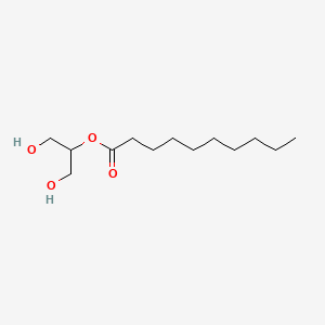 molecular formula C13H26O4 B1671682 2-辛酸甘油酯 CAS No. 3376-48-5
