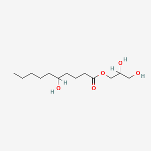 B1671683 Glyceryl 5-hydroxydecanoate CAS No. 26446-31-1