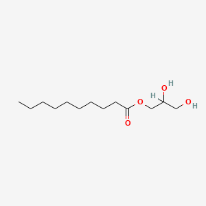 molecular formula C13H26O4 B1671684 单癸酸甘油酯 CAS No. 26402-22-2