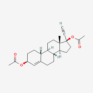 molecular formula C24H32O4 B1671691 醋酸炔诺酮 CAS No. 297-76-7