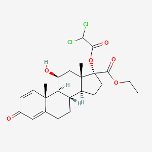 molecular formula C24H30Cl2O6 B1671702 二氯乙酸依替普利醇 CAS No. 199331-40-3