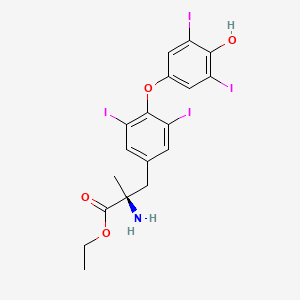 B1671703 Etiroxate, (S)- CAS No. 35530-07-5