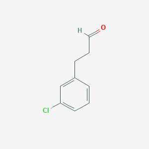 molecular formula C9H9ClO B167172 3-(3-Chlorophenyl)propionaldehyde CAS No. 136415-83-3