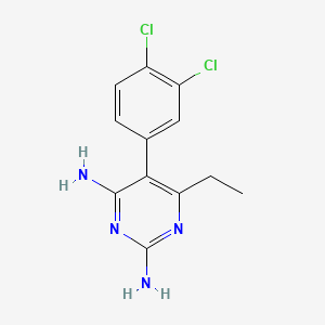 molecular formula C12H12Cl2N4 B1671760 Etoprine CAS No. 18588-57-3