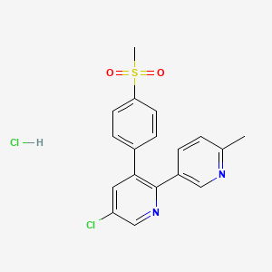molecular formula C18H16Cl2N2O2S B1671762 Etoricoxib hydrochloride CAS No. 202409-40-3