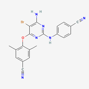 molecular formula C20H15BrN6O B1671769 依替拉韦林 CAS No. 269055-15-4