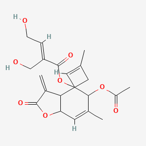 B1671776 Eucannabinolide CAS No. 38458-58-1
