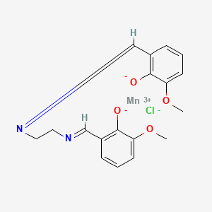 molecular formula C18H18ClMnN2O4 B1671782 乙基双亚氨基甲基愈创木酚锰氯 CAS No. 81065-76-1