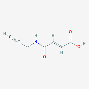 molecular formula C7H7NO3 B1671850 3-(N-丙-2-炔基氨基甲酰基)丙-2-烯酸 CAS No. 671188-20-8