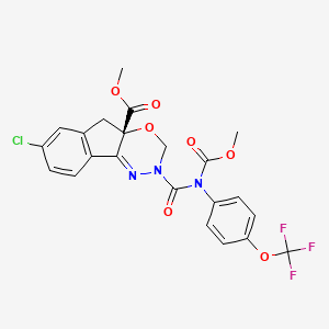 molecular formula C22H17ClF3N3O7 B1671938 茚虫威 CAS No. 173584-44-6