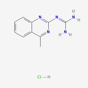 B1671975 1-(4-Methylquinazolin-2-yl)guanidine hydrochloride CAS No. 5361-15-9