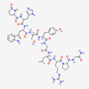 molecular formula C55H75N17O13 B1671987 促性腺激素释放激素 CAS No. 33515-09-2