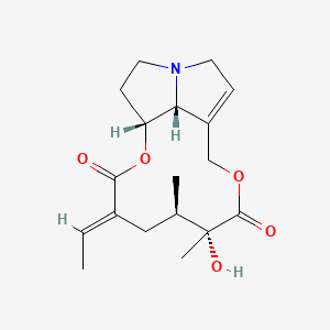 molecular formula C18H25NO5 B1671999 Integerrimina CAS No. 480-79-5